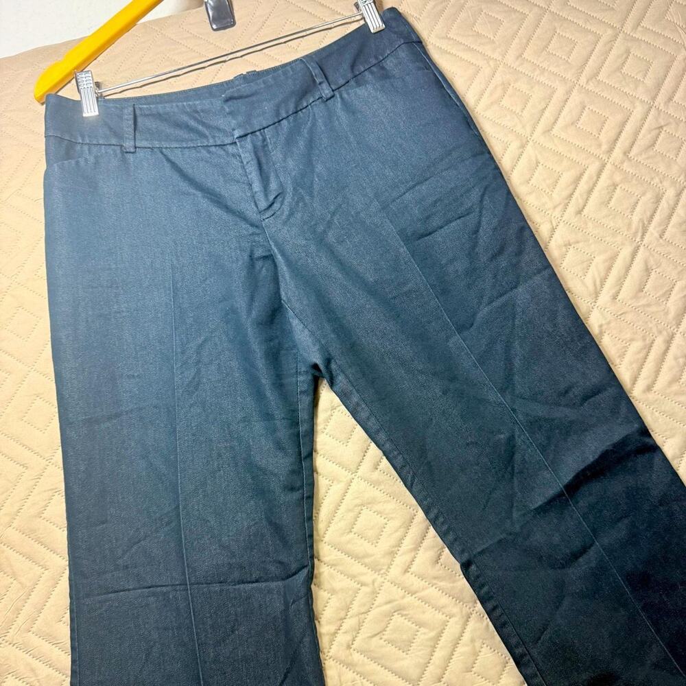 MOSSIMO BLUE SOFT FABRIC PANTS size 8 WORK SLEEK PROFESSIONAL